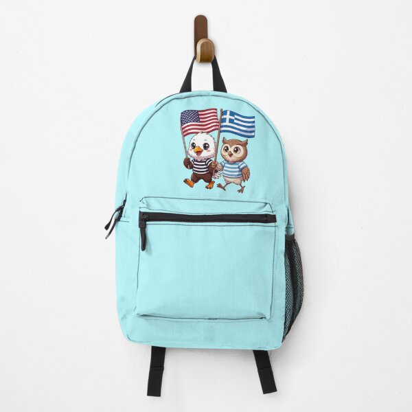 Item preview, the American eagle and its friend the Greek owl designed and sold by SE213.