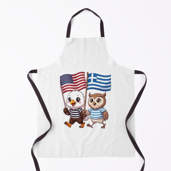 Item preview, the American eagle and its friend the Greek owl designed and sold by SE213.