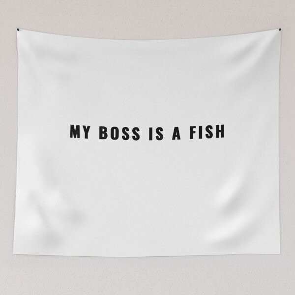 Item preview, My Boss Is A Fish Fishing Quote T-Shirt | Uncle Jichuan designed and sold by Uncle-Jichuan.