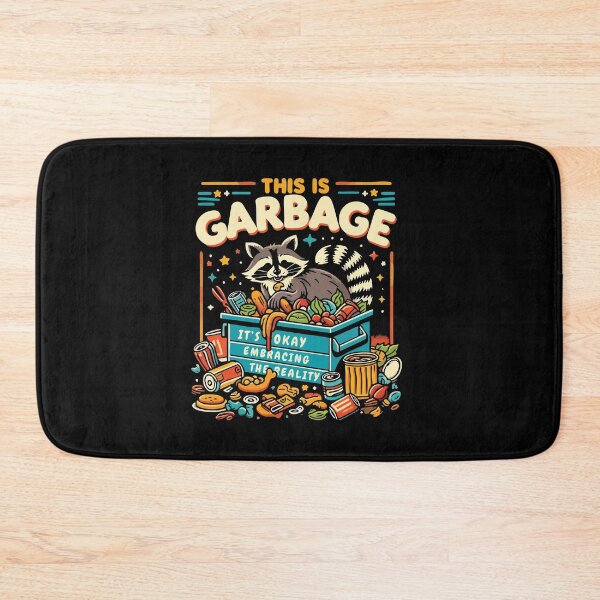 Item preview, This Is Garbage It’s Okay Raccoon Dumpster Funny Relatable Meme designed and sold by Scaryzz.