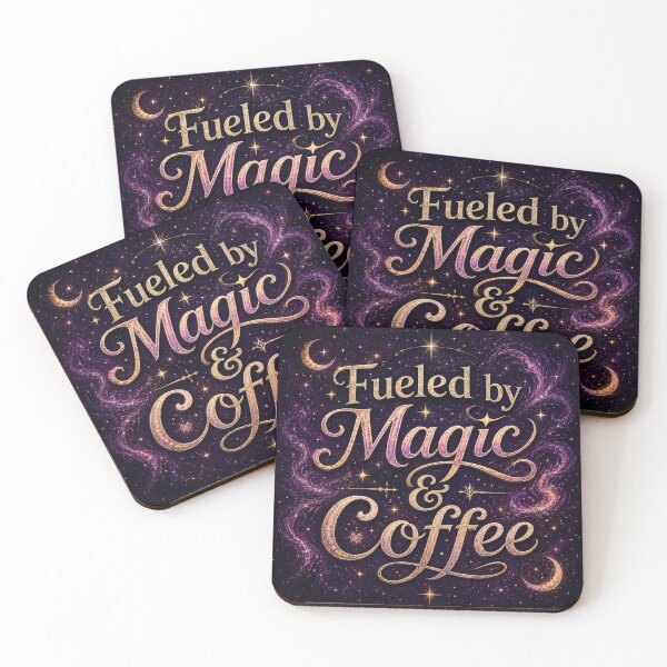 Item preview, Fueled by Magic & Coffee designed and sold by I Sell Stuff.