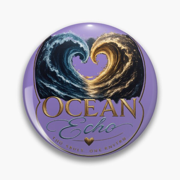 Item preview, Ocean Echo Romantic Ocean Waves Love Design designed and sold by JagrDesigns.