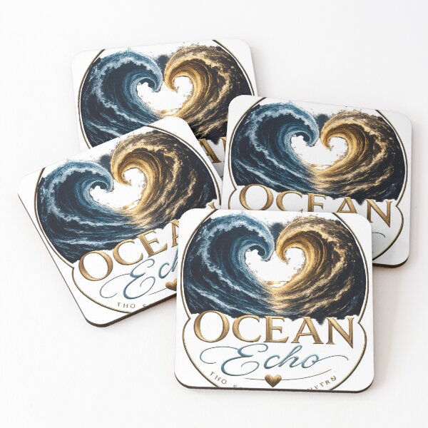 Item preview, Ocean Echo Romantic Ocean Waves Love Design designed and sold by JagrDesigns.