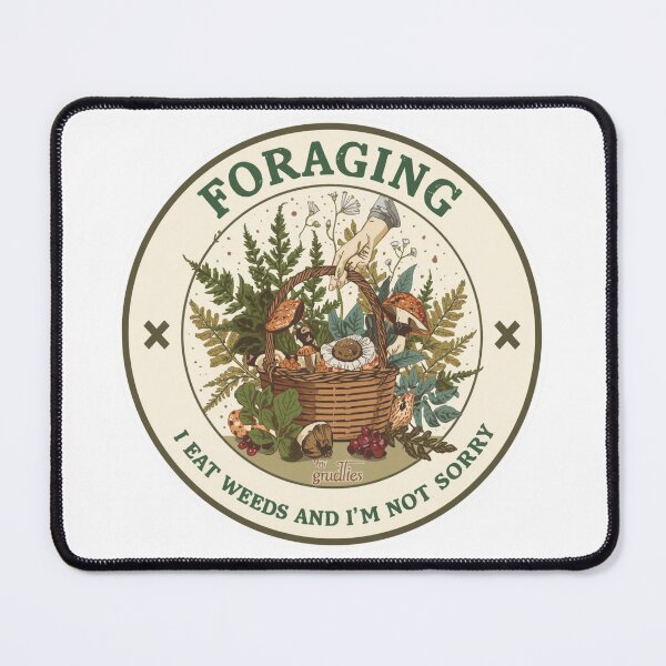 Item preview, Foraging Club - I Eat Weeds and I'm Not Sorry Vintage Badge designed and sold by SandiCreative.