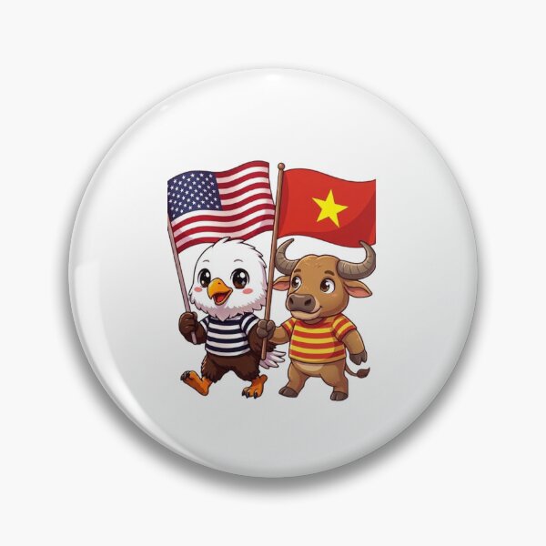 Item preview, the American eagle and its friend the Vietnamese water buffalo designed and sold by SE213.