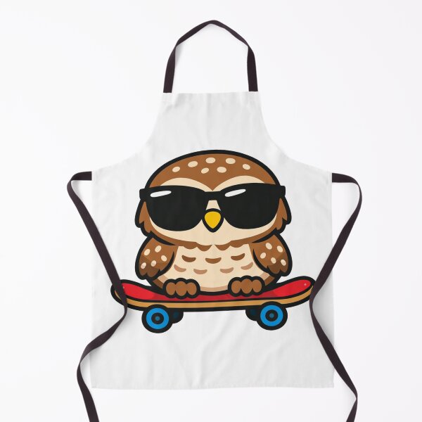 Item preview, Cool Owl on Skateboard Cute Kawaii Owl with Sunglasses designed and sold by Owcomm.