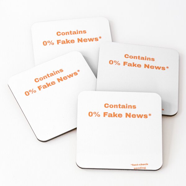Item preview, Contains 0% Fake News designed and sold by Pop, Culture and Stuff.