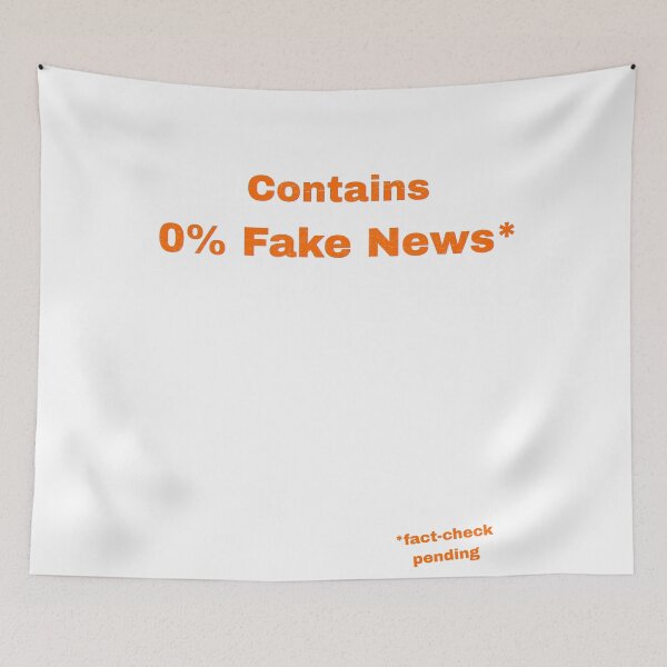 Item preview, Contains 0% Fake News designed and sold by Pop, Culture and Stuff.