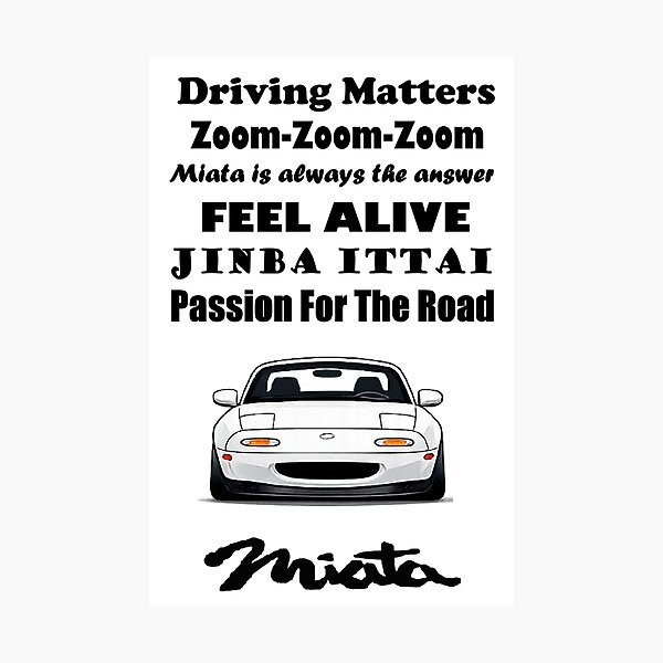 Item preview, Miata Phrases - NA designed and sold by MyYata.