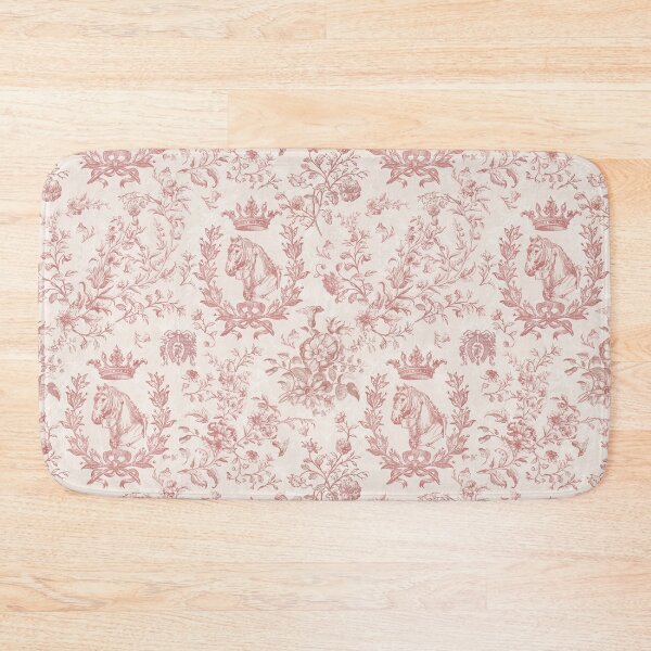 Item preview, Classy Elegant Vintage Pink Horse Equestrian Floral Toile designed and sold by tanjica.