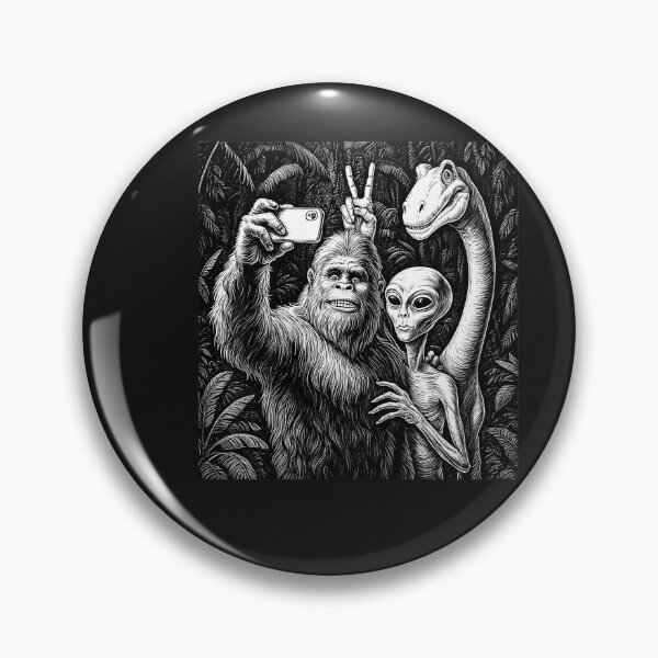 Item preview, Funny Bigfoot Sasquatch Selfie Alien Loch Ness Humor designed and sold by FrankIsabel.
