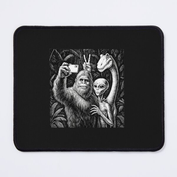 Item preview, Funny Bigfoot Sasquatch Selfie Alien Loch Ness Humor designed and sold by FrankIsabel.