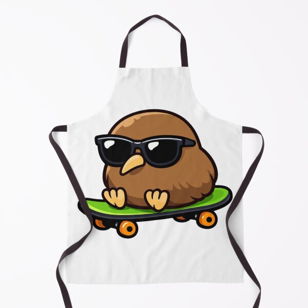 Item preview, Cool Kiwi Bird on Skateboard Wearing Sunglasses Funny Cartoon designed and sold by Owcomm.
