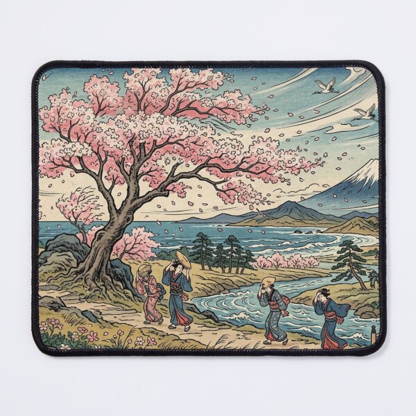 Item preview, Cherry blossom landscape designed and sold by The King's general goods.