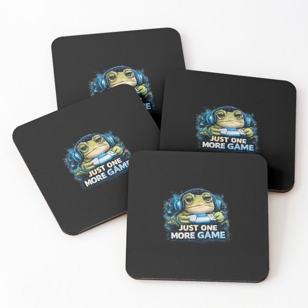 Item preview, Just One More Game – Cozy Gamer Frog designed and sold by Hobby-up.