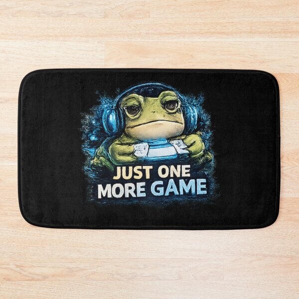 Item preview, Just One More Game – Cozy Gamer Frog designed and sold by Hobby-up.