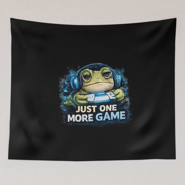 Item preview, Just One More Game – Cozy Gamer Frog designed and sold by Hobby-up.