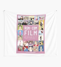 Rom Com Film Alphabet Wall Tapestry