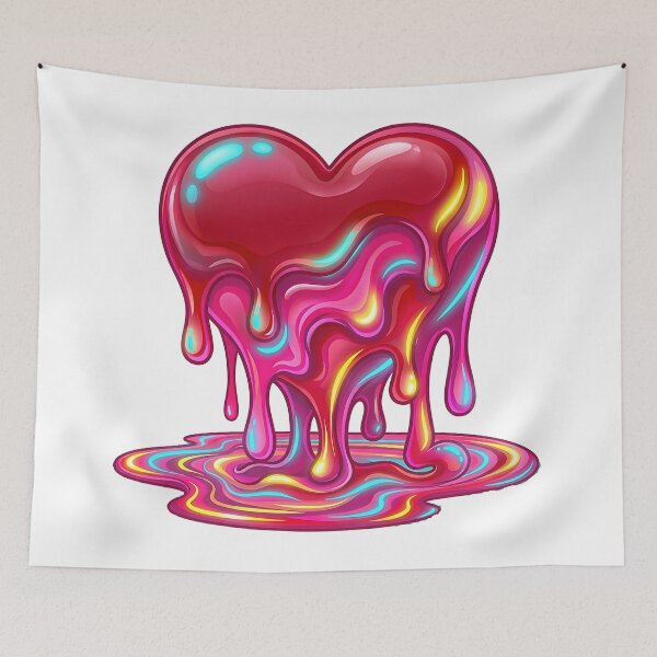 Item preview, Melting Love Heart – Liquid Neon Romance 3 designed and sold by RH Design Lab.