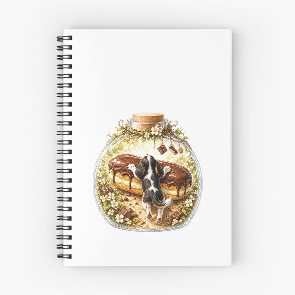 Item preview, Cavalier King Charles Spaniel Eclair Sticker – Tricolor Puppy Dessert Art for Phone Cases, T-Shirts & Gifts designed and sold by SakuraWaStyle.