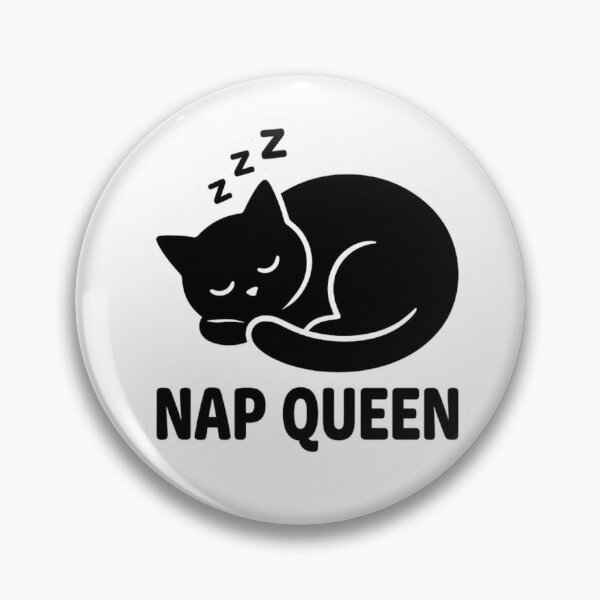 Item preview, Nap Queen Sleeping Black Cat Line Art designed and sold by GiggleInkTees.