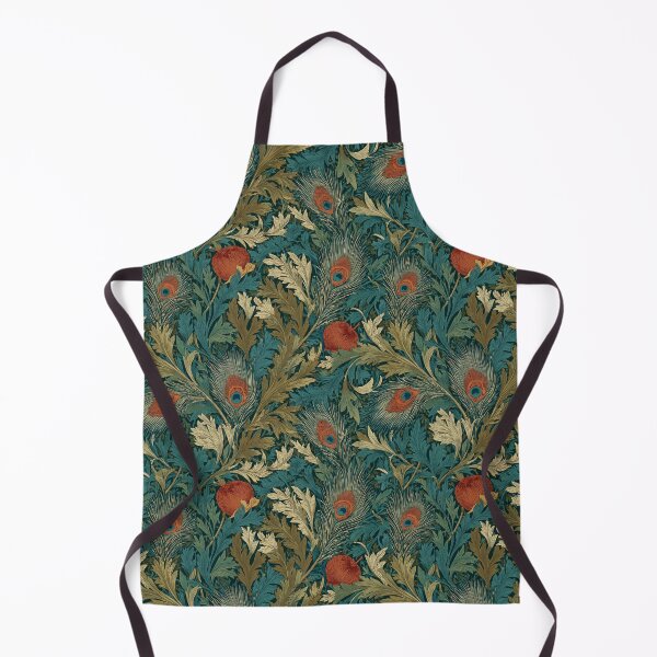 Item preview, Vintage Floral and Peacock Feathers - Victorian Arts and Crafts Art Print designed and sold by BestVarieties.