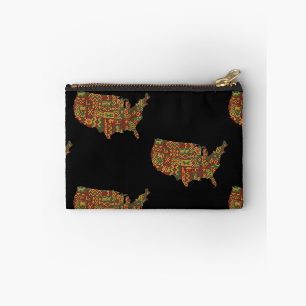 Item preview, Pan African Pattern USA Map Juneteenth Heritage designed and sold by TeNovaStudio.