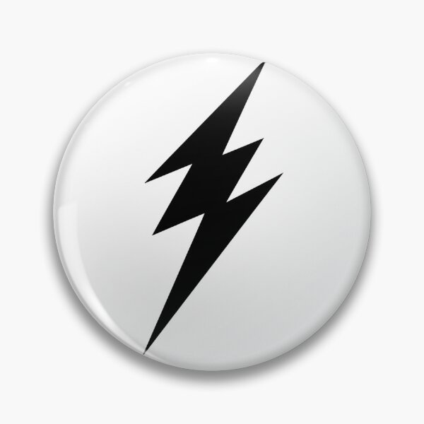 Item preview, Black Lightning Bolt Minimalist Thunderbolt Design designed and sold by NICHARTPRODUCTS.