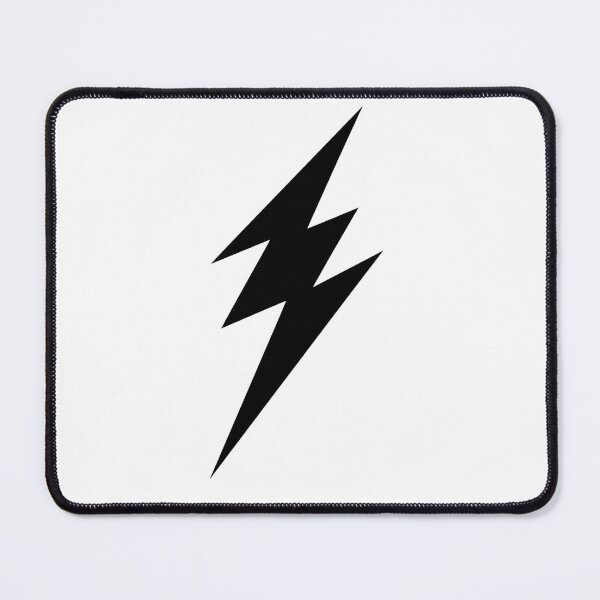 Item preview, Black Lightning Bolt Minimalist Thunderbolt Design designed and sold by NICHARTPRODUCTS.