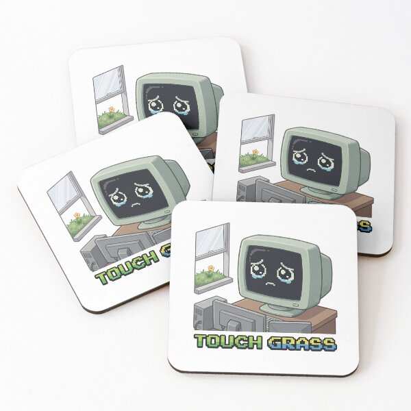 Item preview, Touch Grass Sad Computer designed and sold by LYZ7VANI.