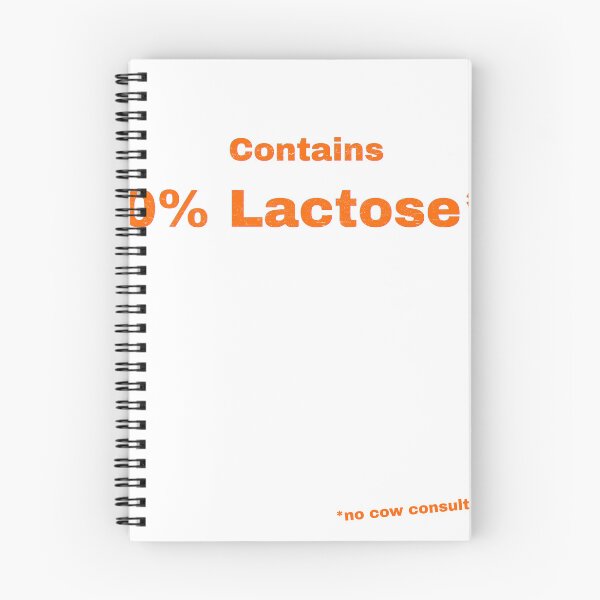 Item preview, Contains 0% Lactose designed and sold by Pop, Culture and Stuff.