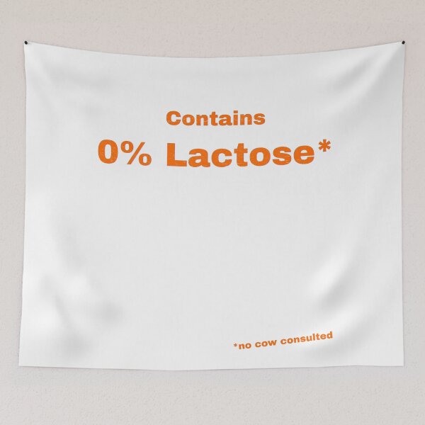 Item preview, Contains 0% Lactose designed and sold by Pop, Culture and Stuff.