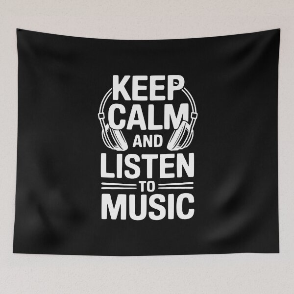 Item preview, Keep Calm and Listen to Music designed and sold by Frank Ring.