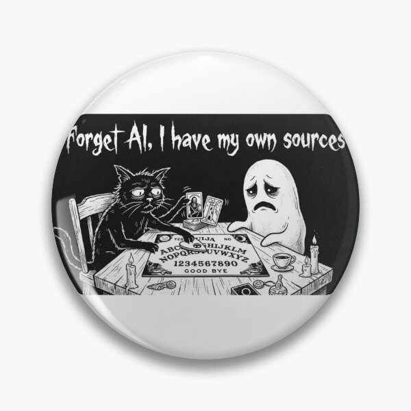 Item preview, Funny Anti AI Cat Gift Forget AI Witchcraft Black Cat  Gothic Humor Sarcastic Cat Lover Shirt Ouija Cat designed and sold by Dev Mode.