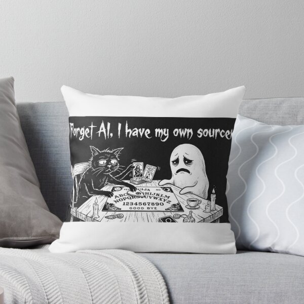 Item preview, Funny Anti AI Cat Gift Forget AI Witchcraft Black Cat  Gothic Humor Sarcastic Cat Lover Shirt Ouija Cat designed and sold by Dev Mode.