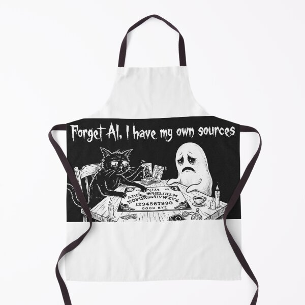 Item preview, Funny Anti AI Cat Gift Forget AI Witchcraft Black Cat Gothic Humor Sarcastic Cat Lover Shirt Ouija Cat designed and sold by Dev Mode.