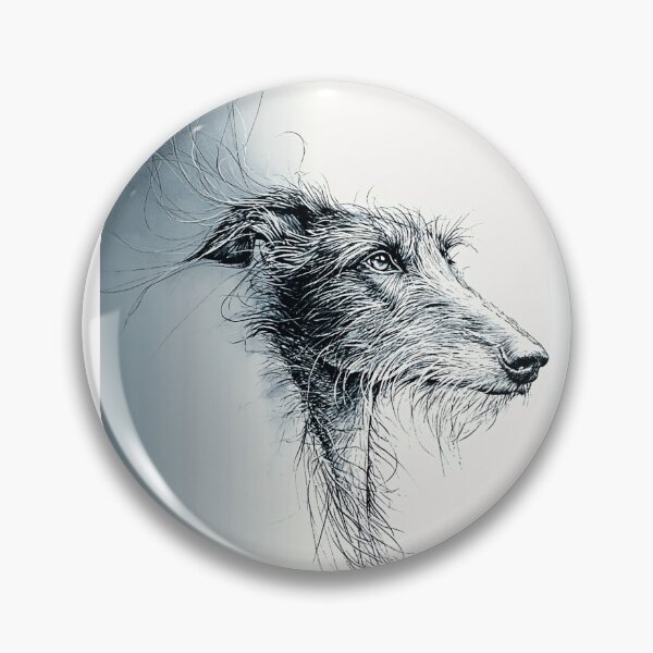 Item preview, Portrait of a scottish deerhound designed and sold by aghnadarragh.