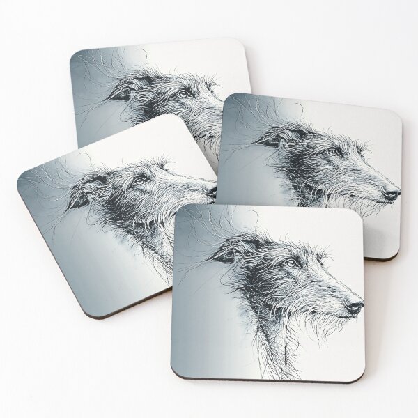 Item preview, Portrait of a scottish deerhound designed and sold by aghnadarragh.