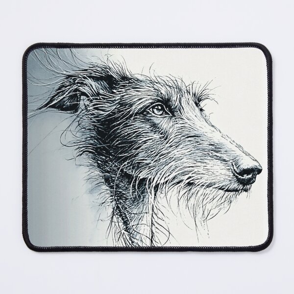 Item preview, Portrait of a scottish deerhound designed and sold by aghnadarragh.