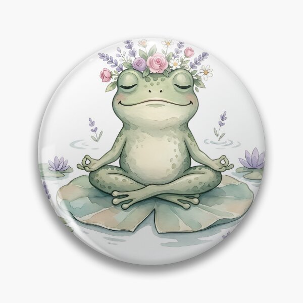 Item preview, Meditating Zen Frog designed and sold by LYZ7VANI.