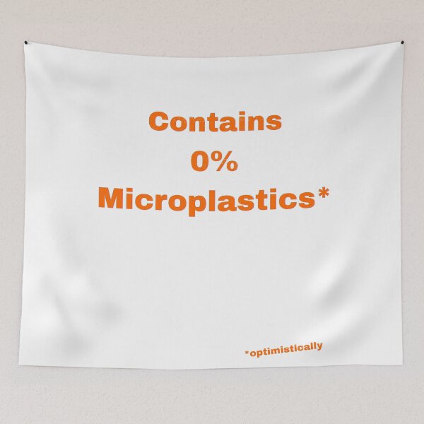 Item preview, Contains 0% Microplastics designed and sold by Pop, Culture and Stuff.