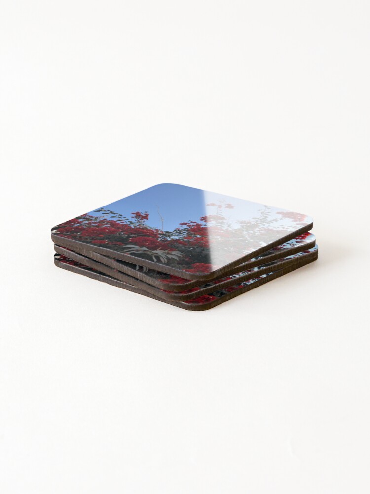 Thumbnail 4 of 5, Coasters (Set of 4), Red Roses designed and sold by StephJp.