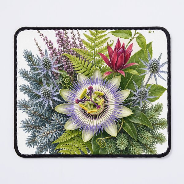 Item preview, Exotic Passionflower and Wild Woodland Botanical Bouquet designed and sold by ytist.