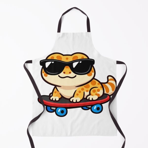 Item preview, Skating Gecko Wearing Sunglasses Cute Reptile designed and sold by Owcomm.