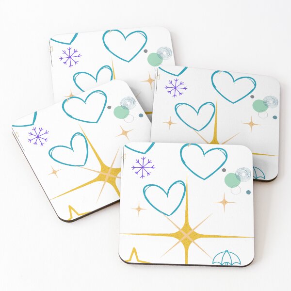 Item preview, Sparkling Hearts and Stars Y2K Aesthetic Illustration designed and sold by altanduranstudio.