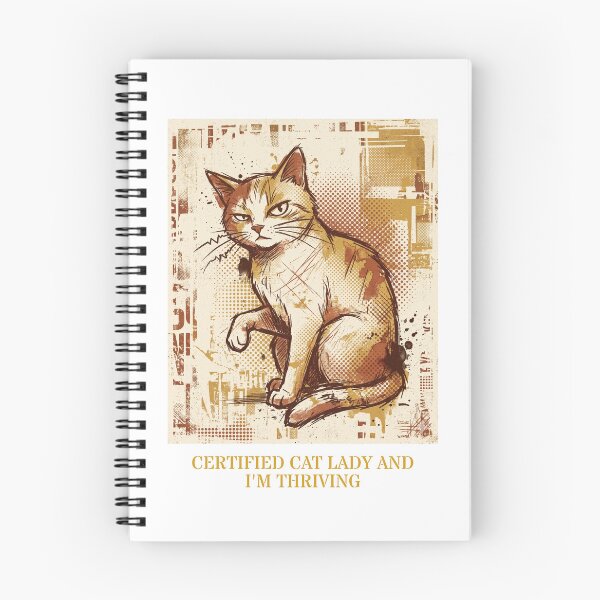 Item preview, Certified Cat Lady and I'm Thriving designed and sold by The Quiet Thicket.