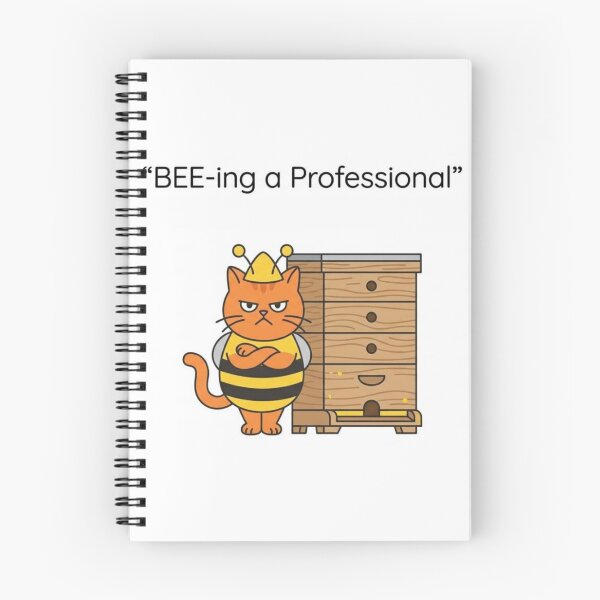 Item preview, Funny Bee Cat Gift BEE-ing a Professional Cute Cat Lover  Beekeeper Humor Cat Sticker designed and sold by Dev Mode.