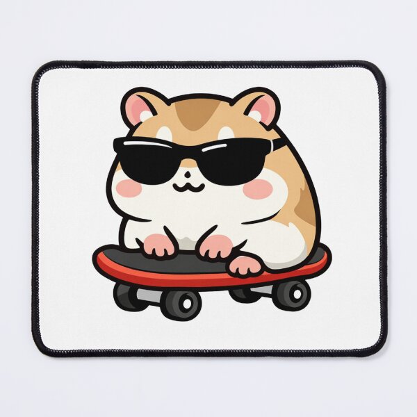Item preview, Cool Skateboarding Hamster wearing Sunglasses designed and sold by Owcomm.