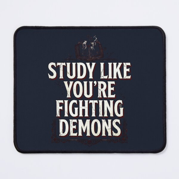 Item preview, Study Like You’re Fighting Demons Student designed and sold by Amr Darwish Graphic designer.