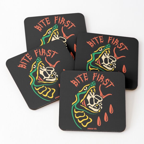 Item preview, Bite First Skull Snake Tattoo designed and sold by Vudu! ⚡ Studio.